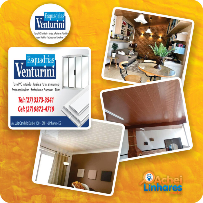 Esquadrias Venturini especializada em forro PVC
